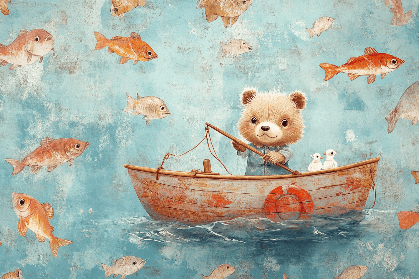 Papier Peint Marin Petit Pêcheur