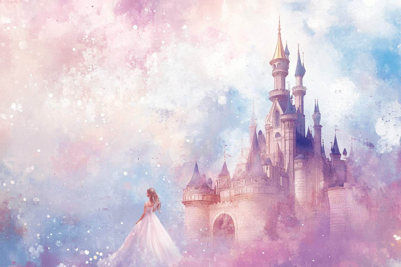 Papier Peint Princesse Aquarelle