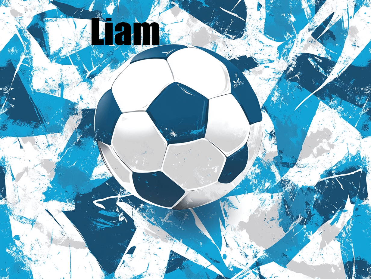 Papier Peint Prénom Personnalisé Foot
