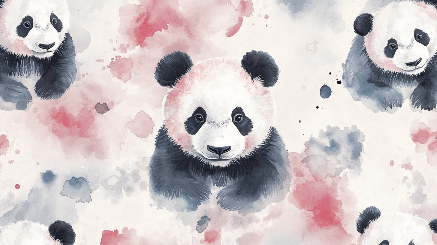 Papier Peint Panda Scandinave