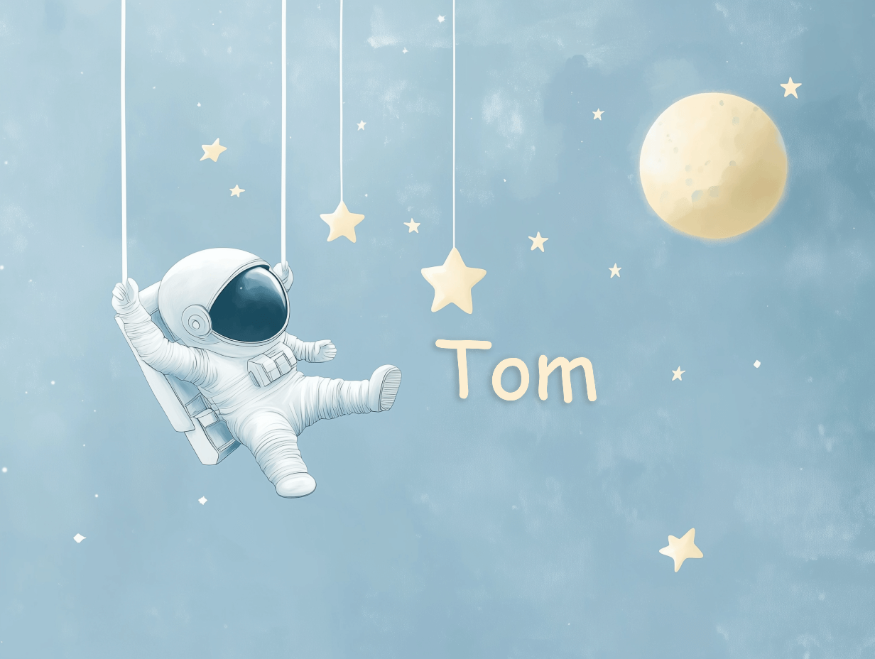 Papier Peint Prénom Astronaute
