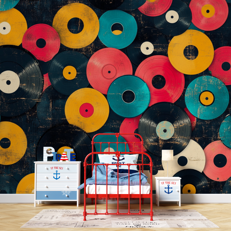 Papier peint vinyles retro garcon567
