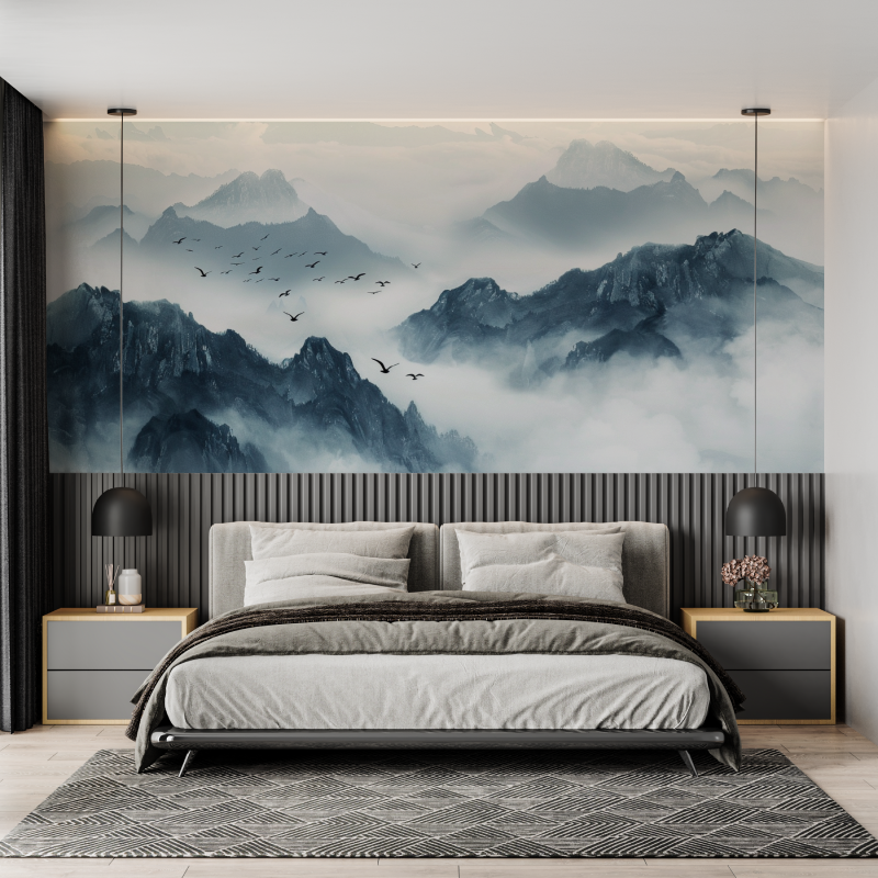 Papier peint lever de jour en chine mural adulte
