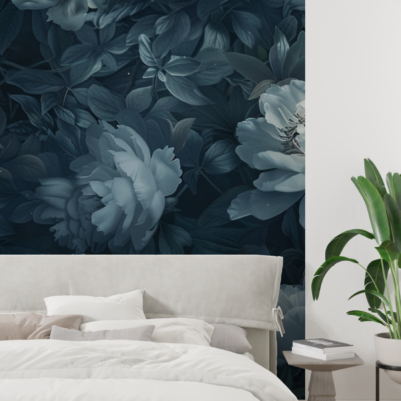 Papier peint fleurs enchantees tapisserie tendance