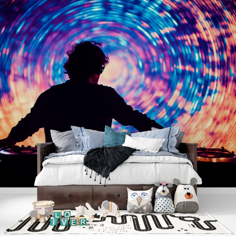 Papier peint dj mix tapisserie pour ado