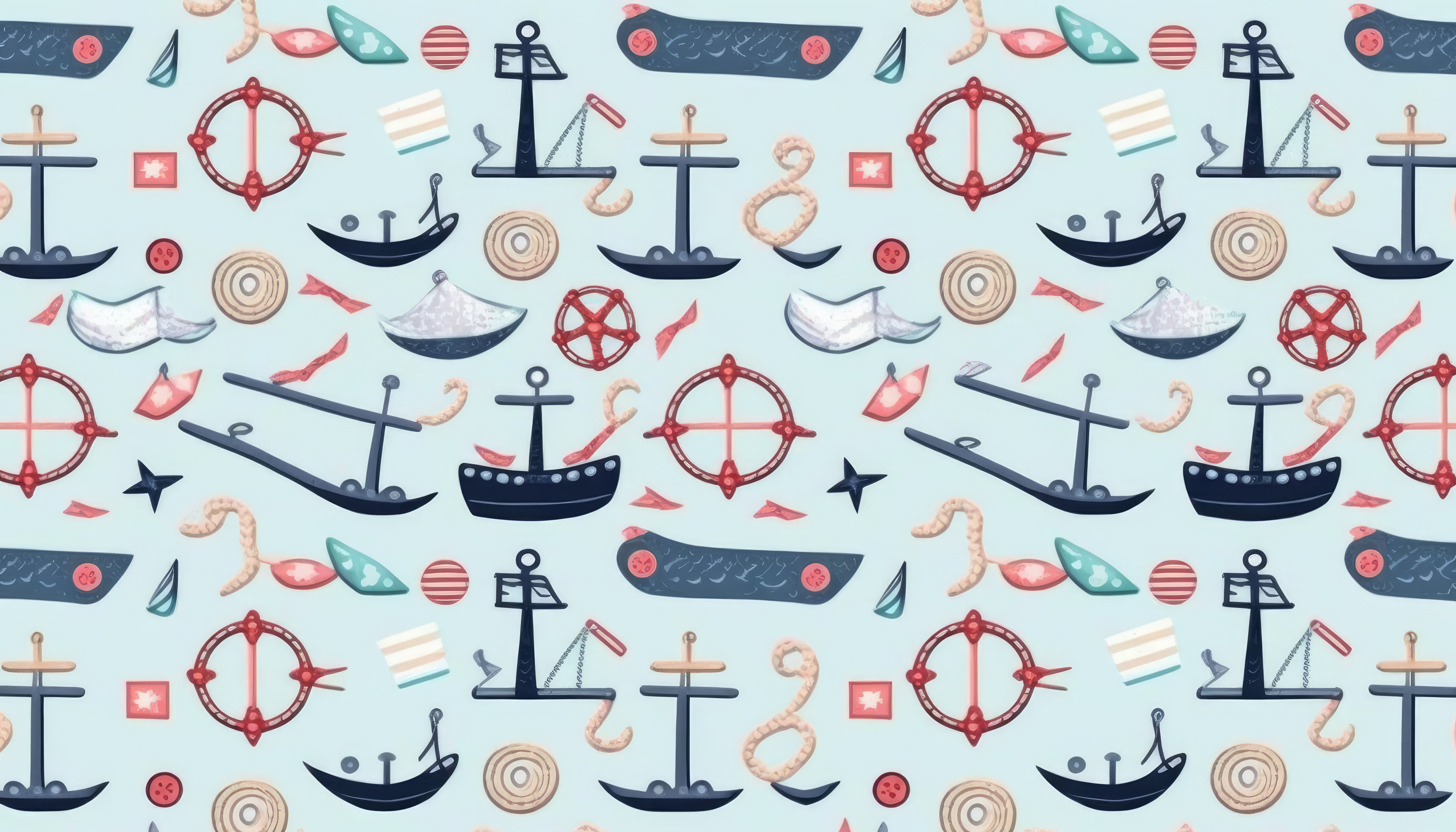 Papier peint bébé motif nautique