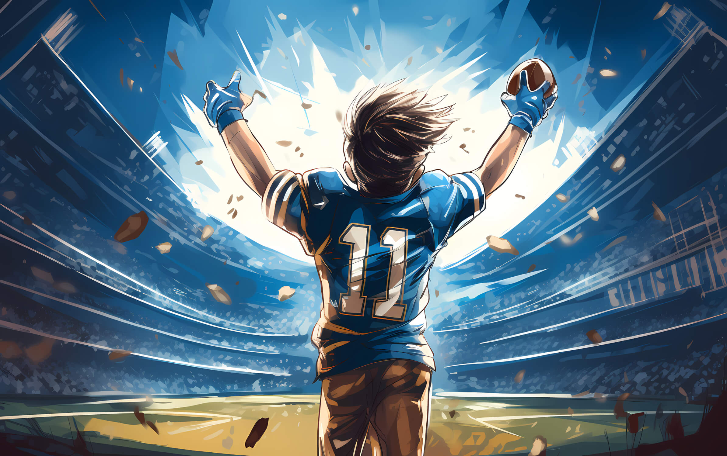Papier Peint Joueur De Foot Anime