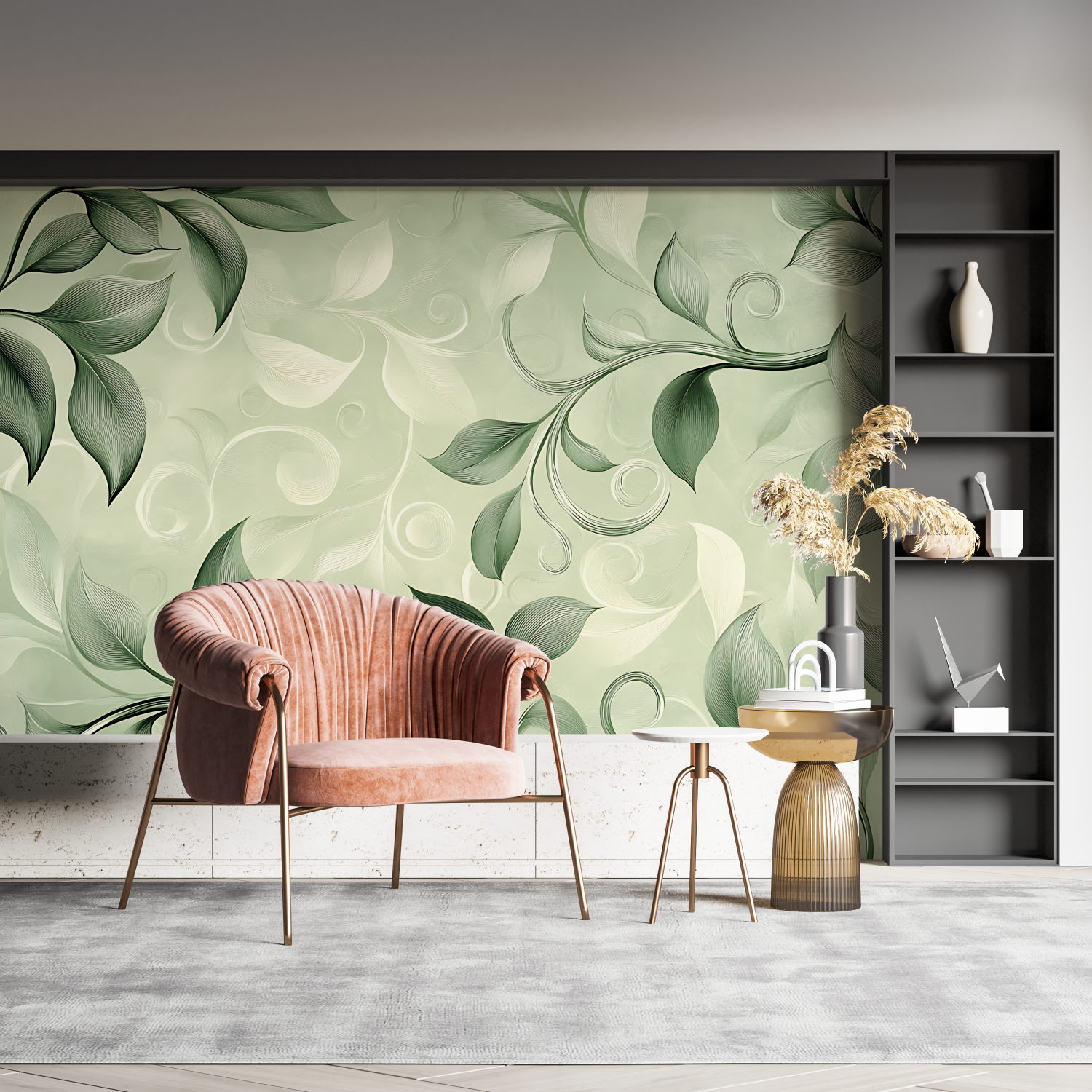 Papier Peint Salon Vert - leroy merlin