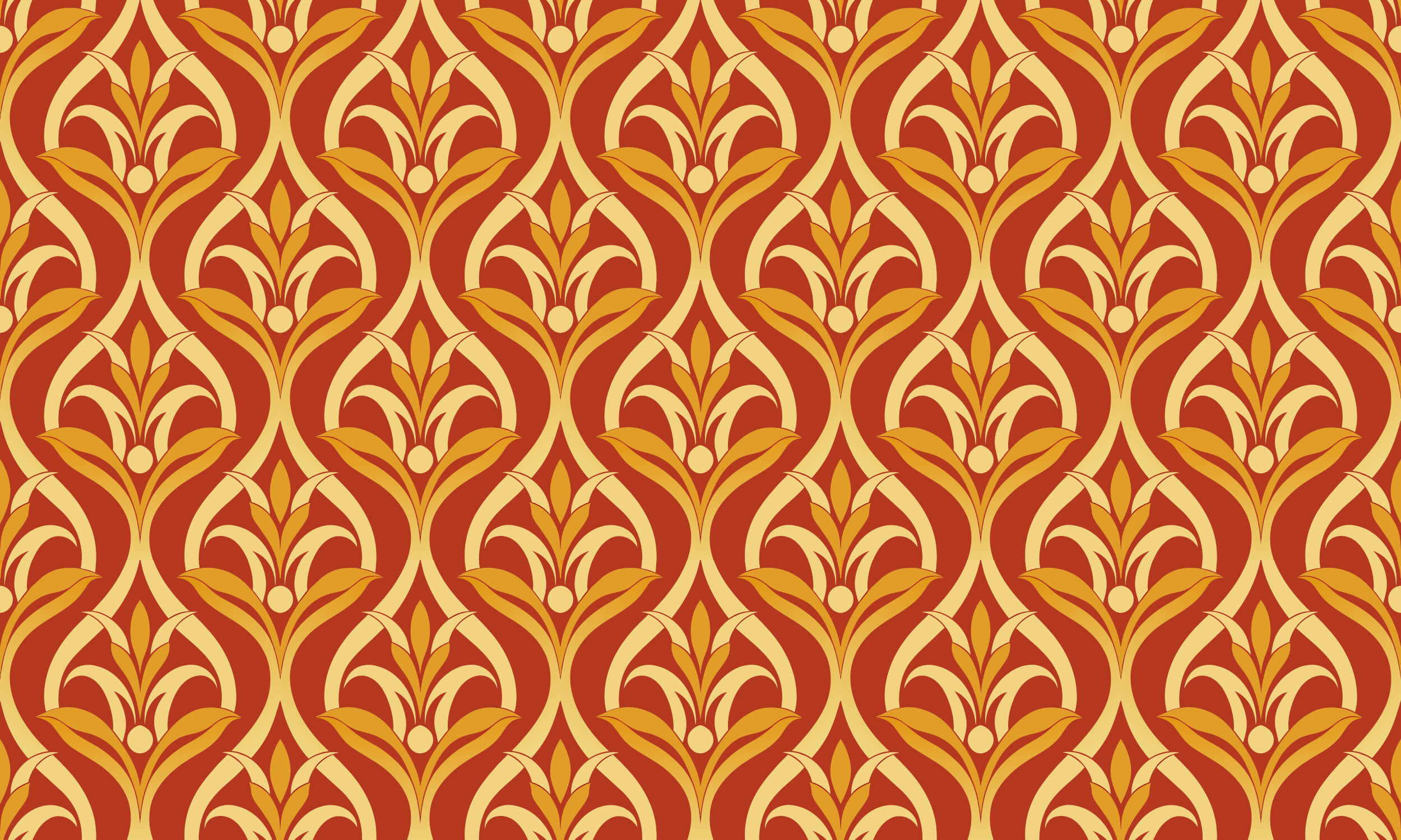 Papier Peint Orange Avec Motif