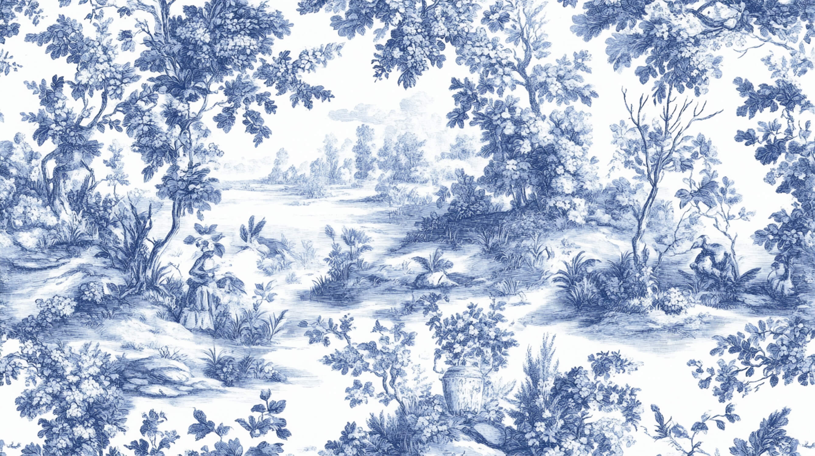 Papier Peint Toile De Jouy Chambre