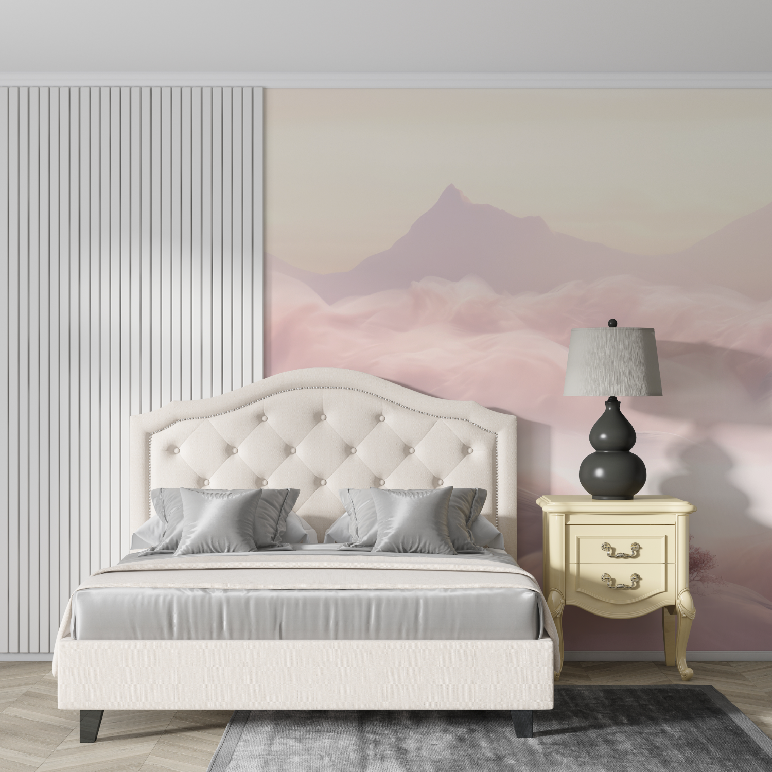 Papier peint aquarelle paysage de reve design