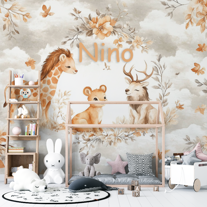 Papier peint prenom chambre enfant 12