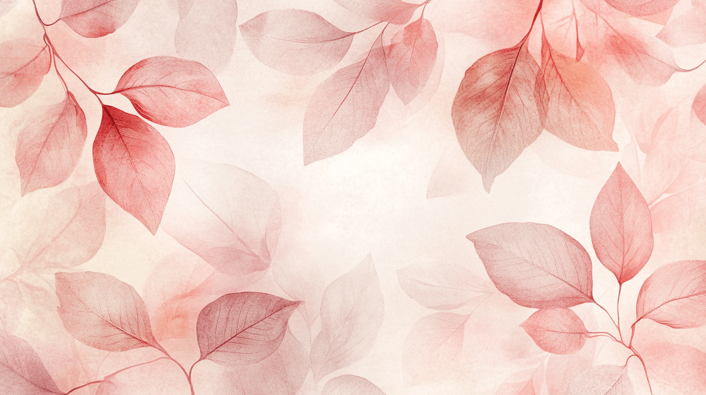 Papier Peint Aquarelle Feuilles Abstraites En Tons Doux