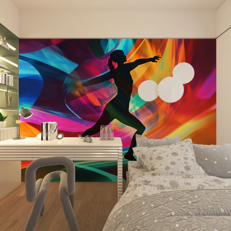 Papier peint danse moderne chambre adolescents