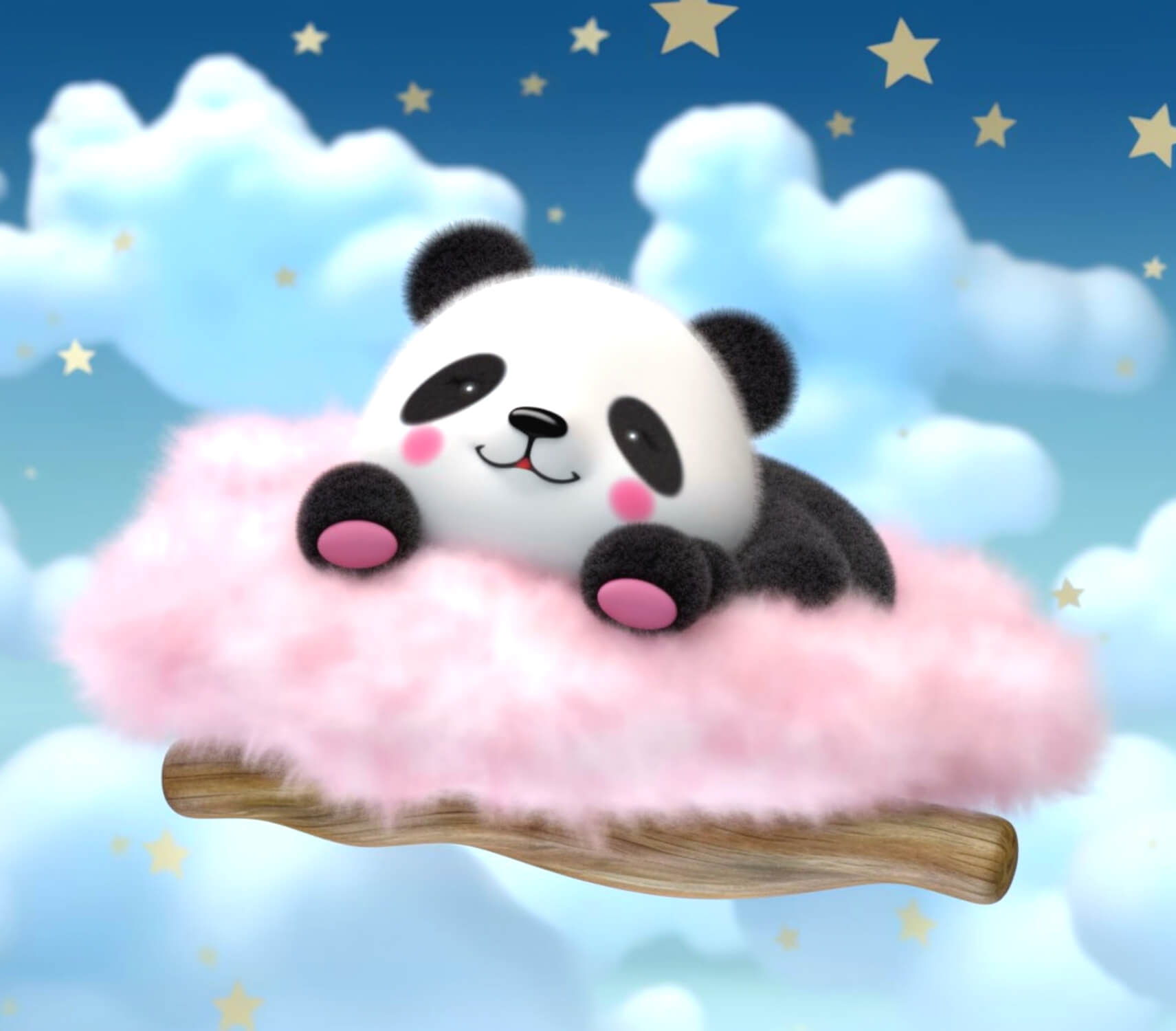 Papier Peint Panda Dessin Animé