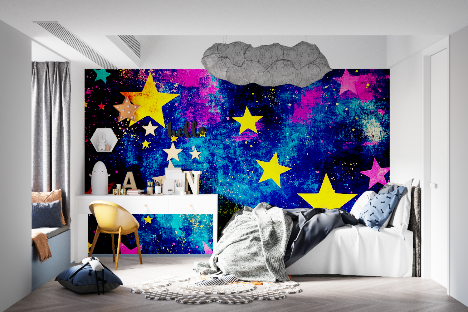 Papier peint pop star tapisseries murale