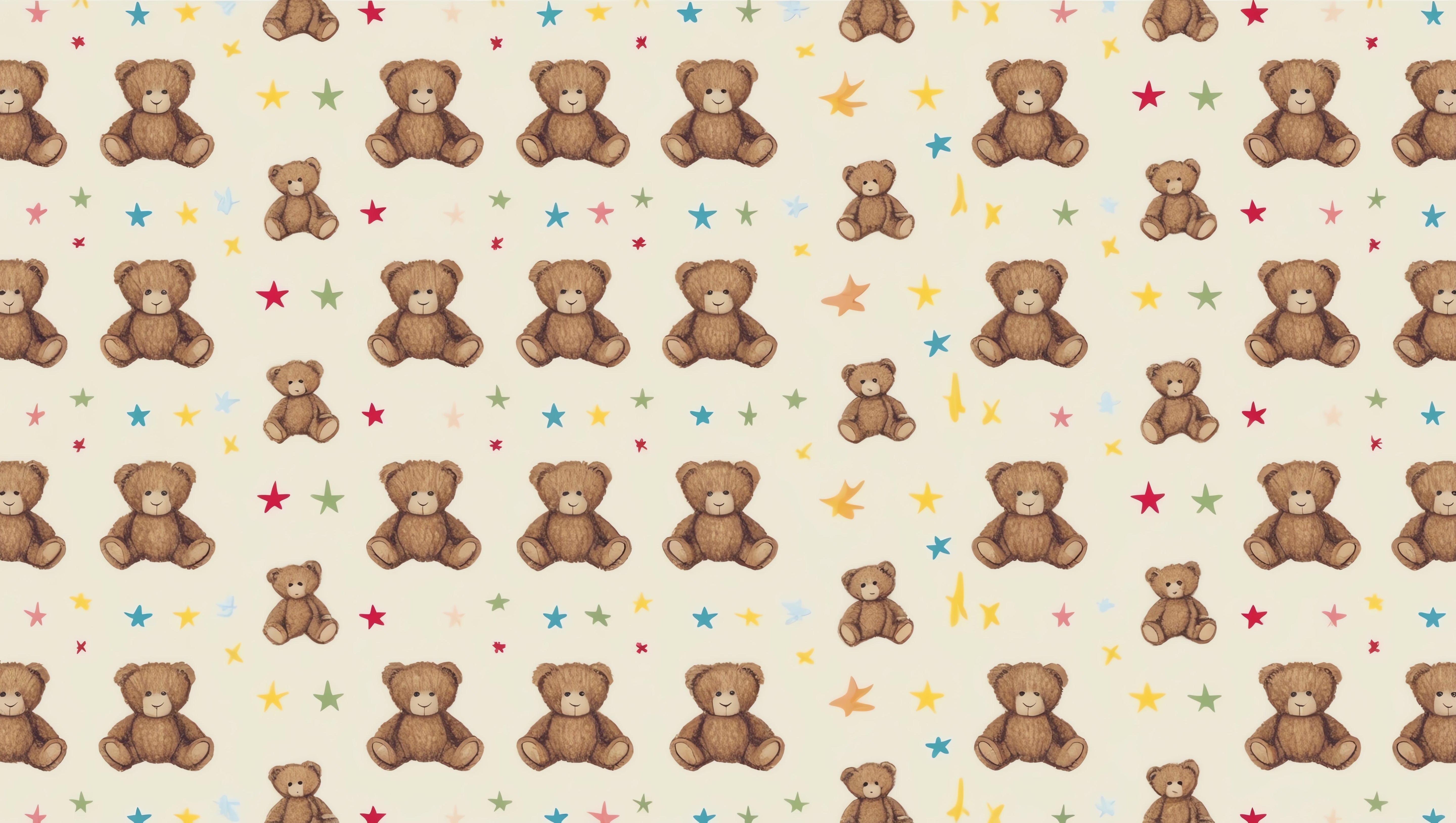Papier peint bébé petit ours
