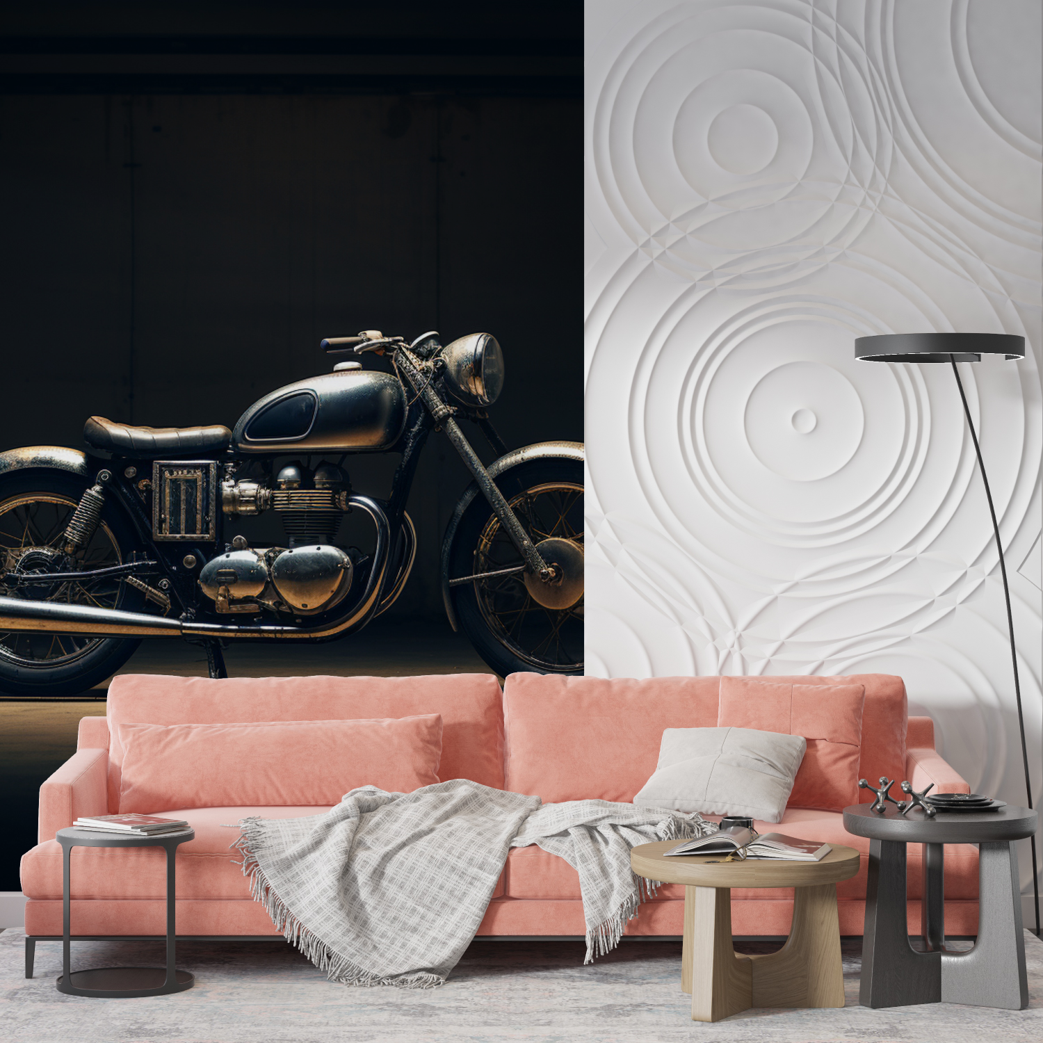 Papier peint moto roadster mur