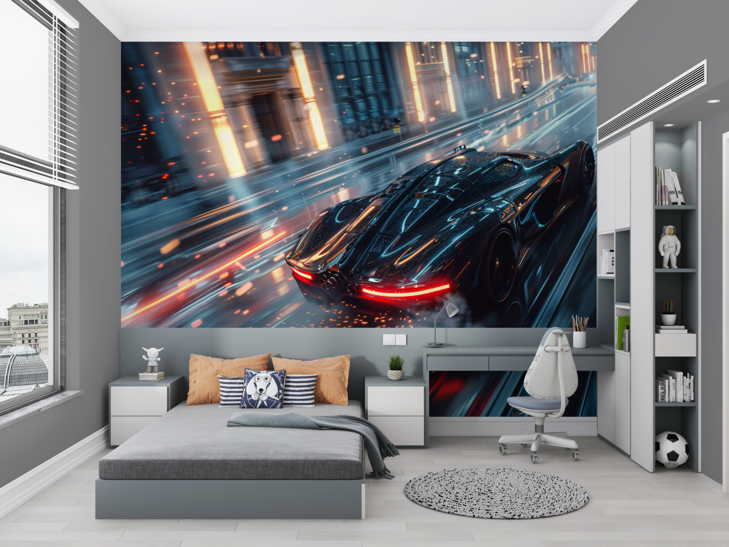 Papier peint chambre adulte tuning voiture chambre petit