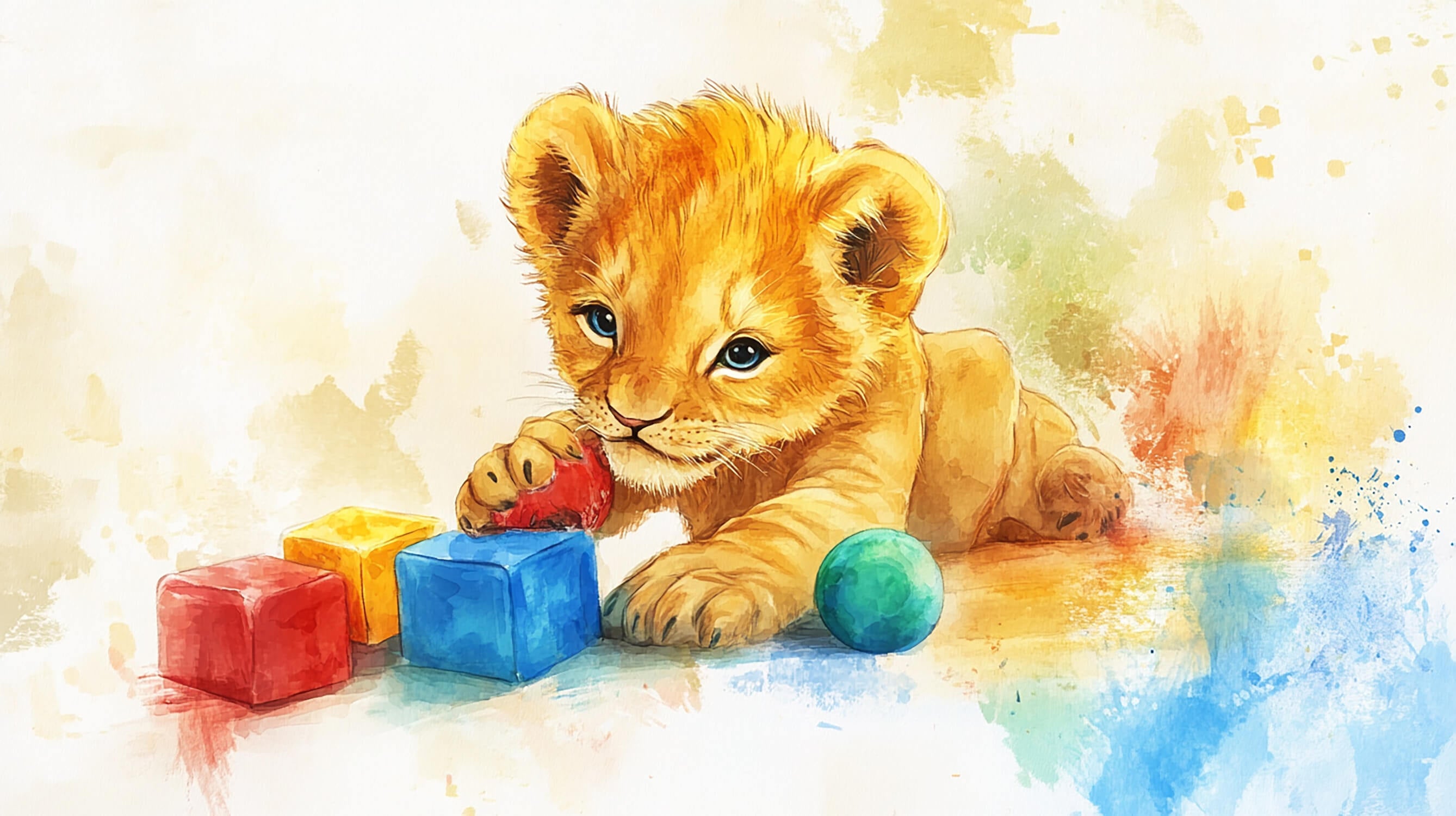 Papier Peint Lionceau Mignon