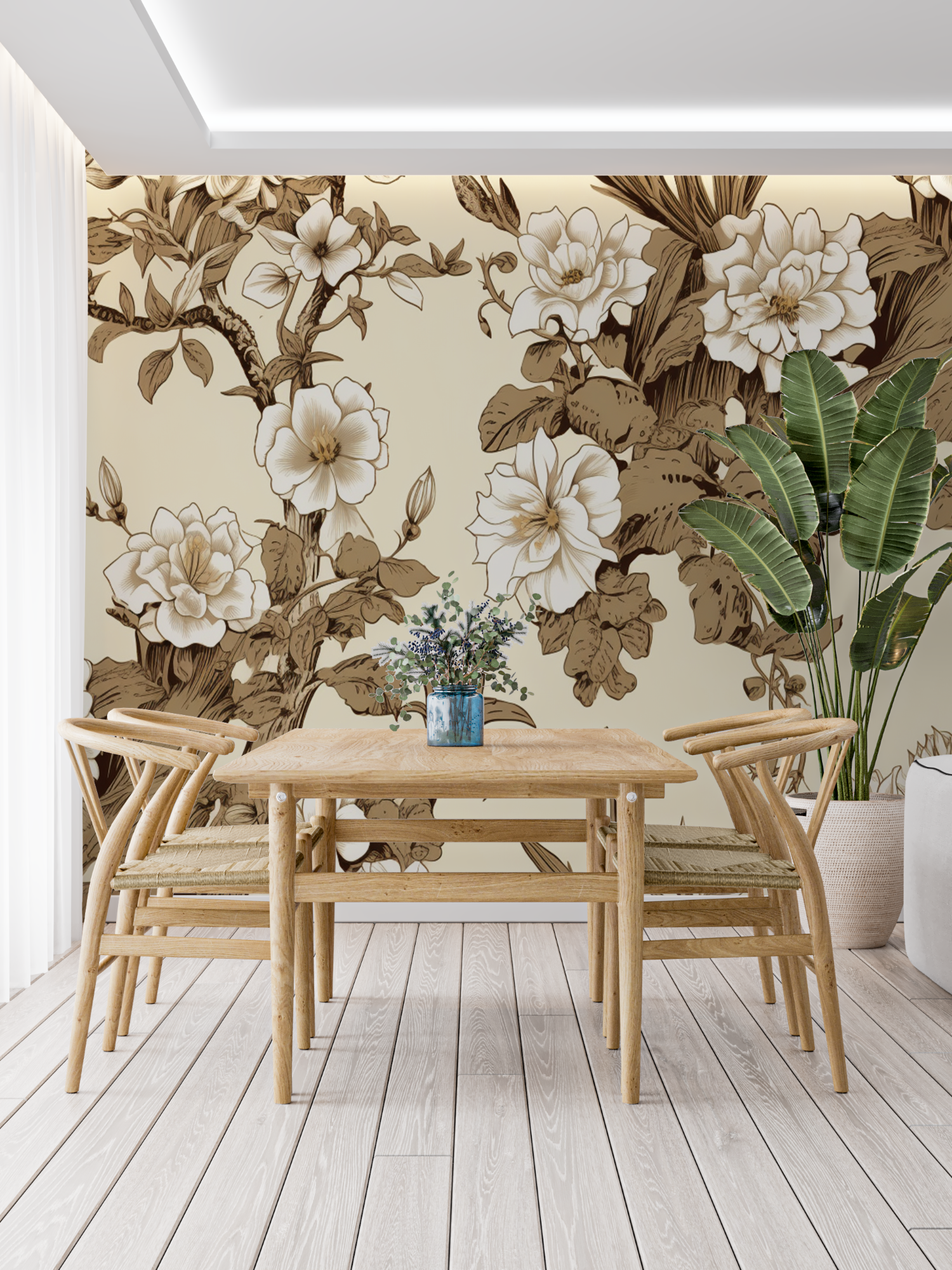 Papier Peint Toile De Jouy Japonais - francais