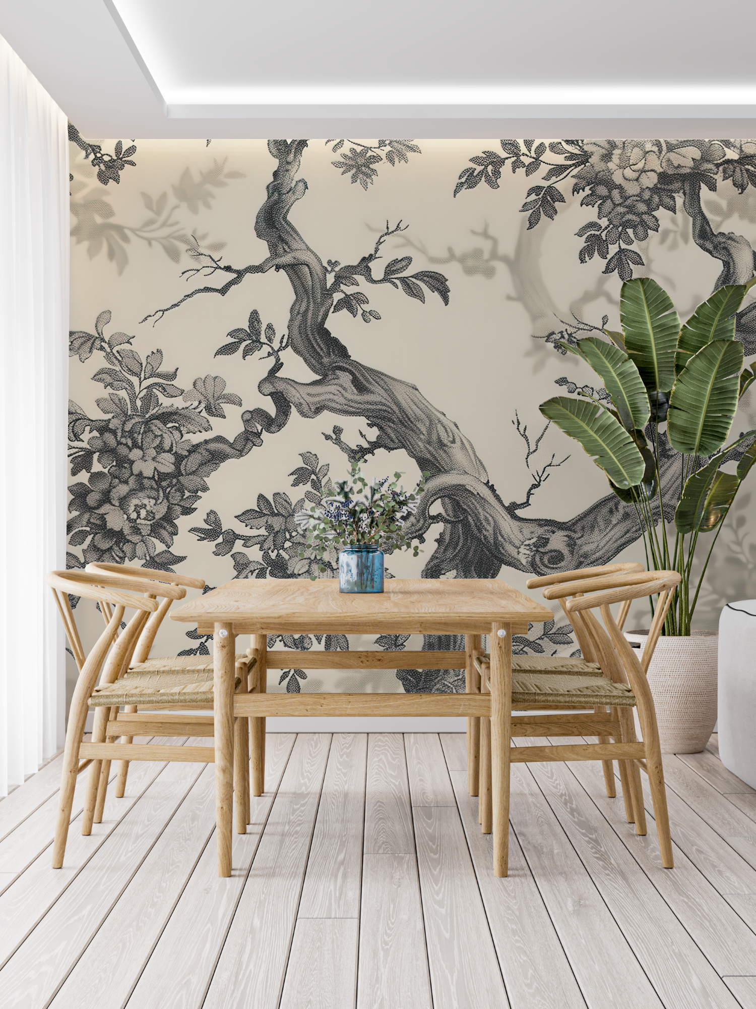 Papier Peint Toile De Jouy 3d - francais