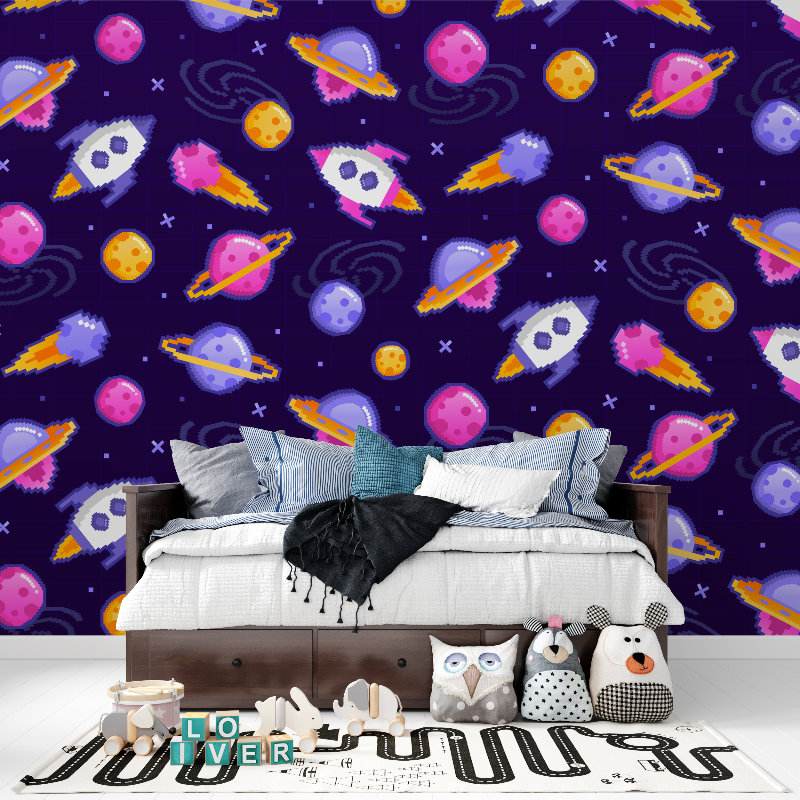Papier peint mural espace panoramique garcon