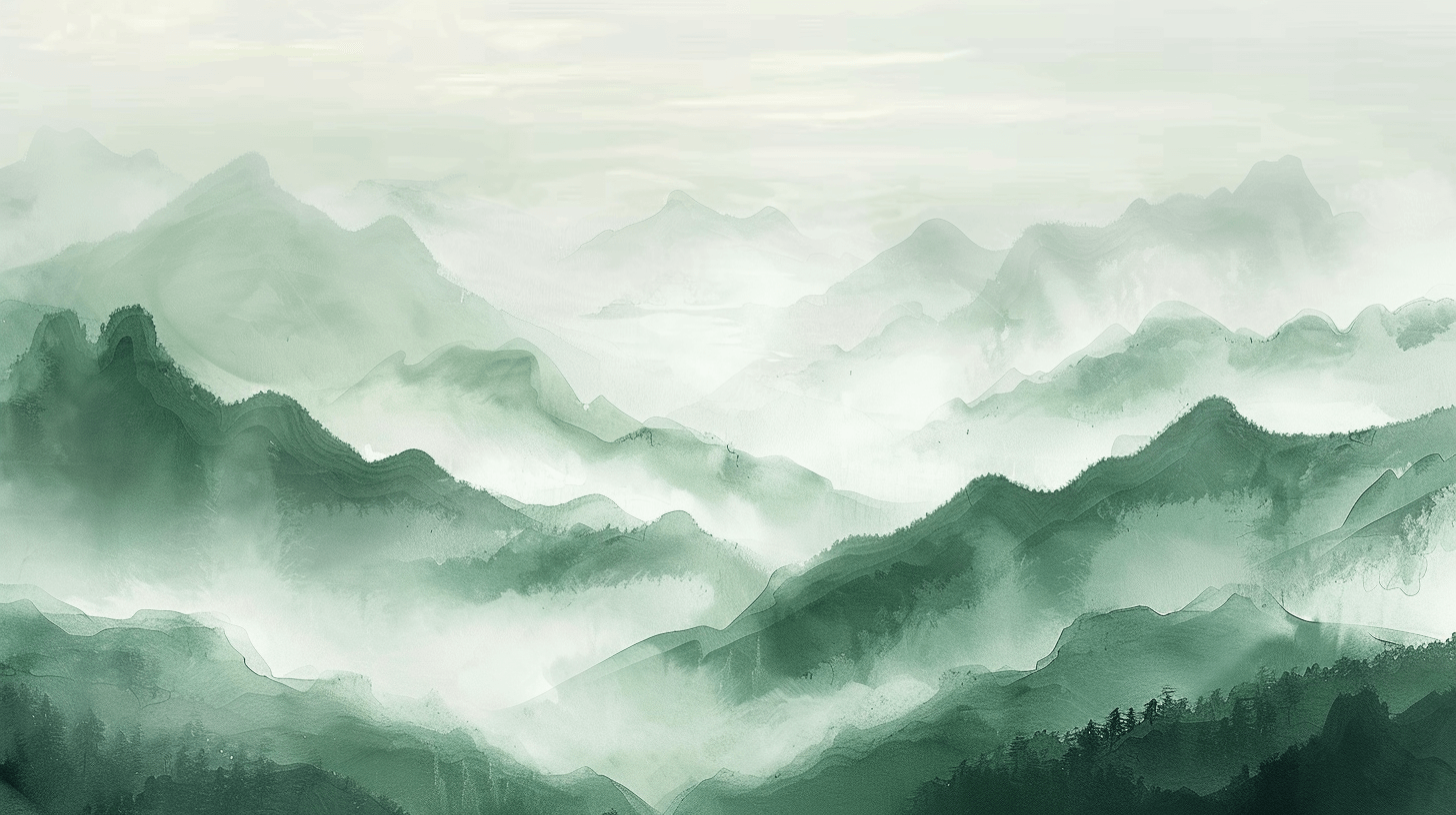 Papier Peint Forêt Brumeuse