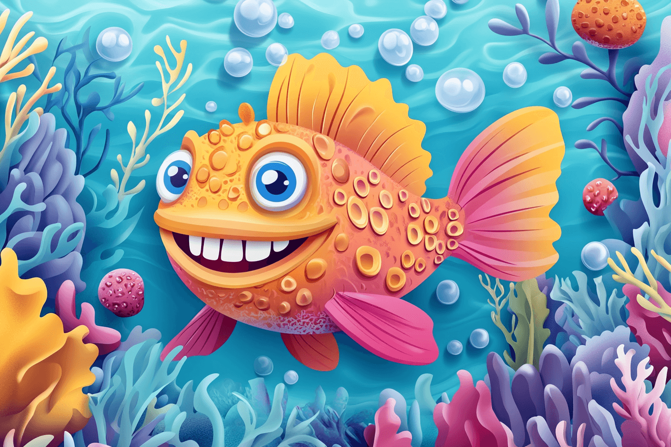 Papier Peint Marin Gros Poisson