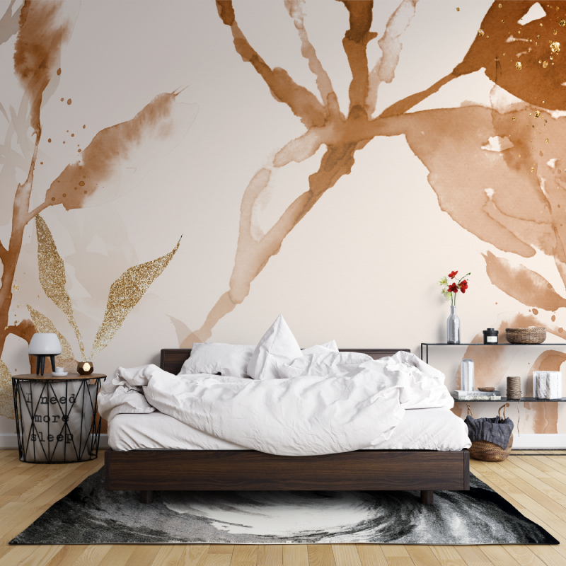 Papier peint aquarelle pour salon leroy merlin mur