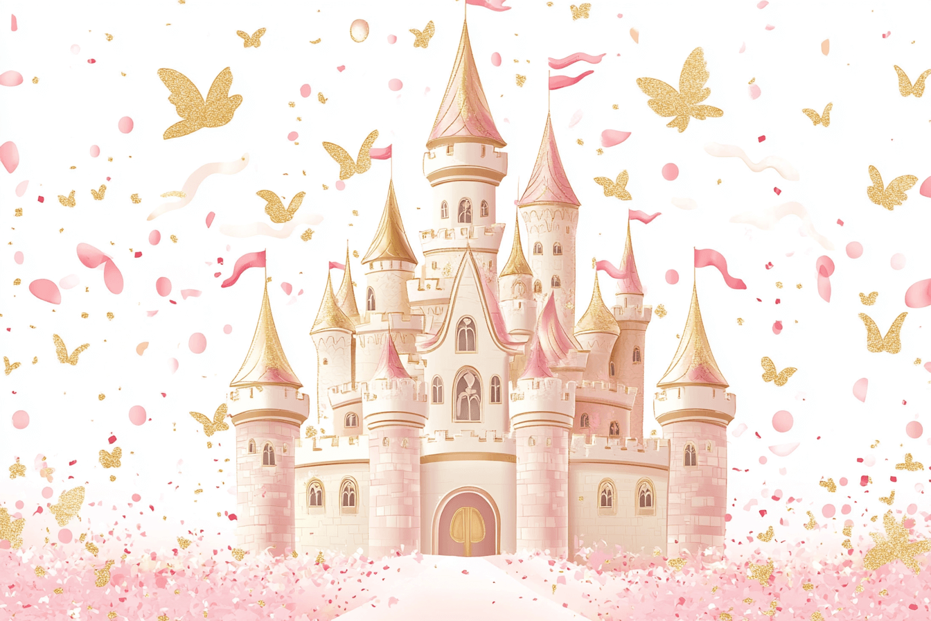 Papier Peint Princesse Château de Fête