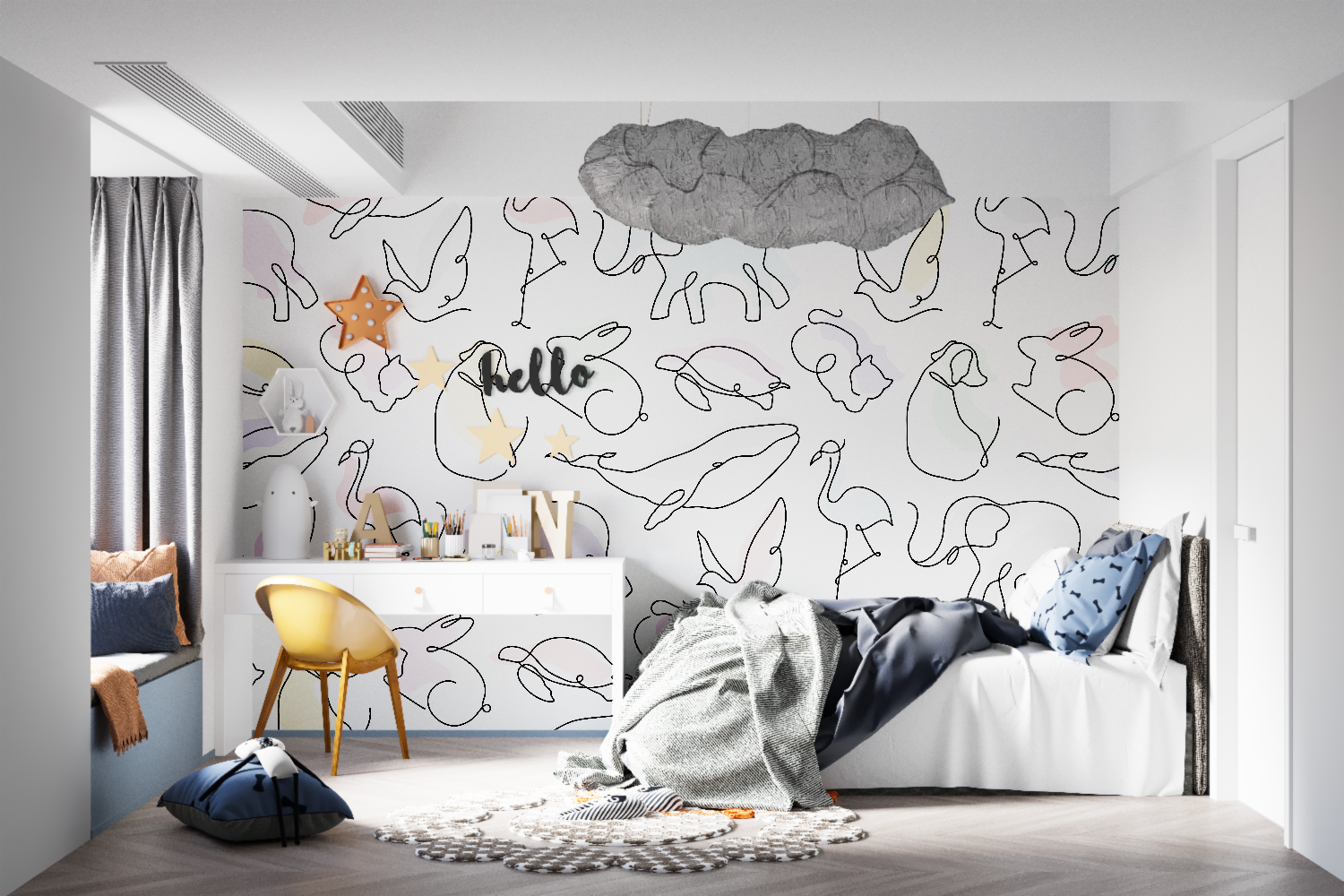 Papier Peint Enfants - mur panoramique