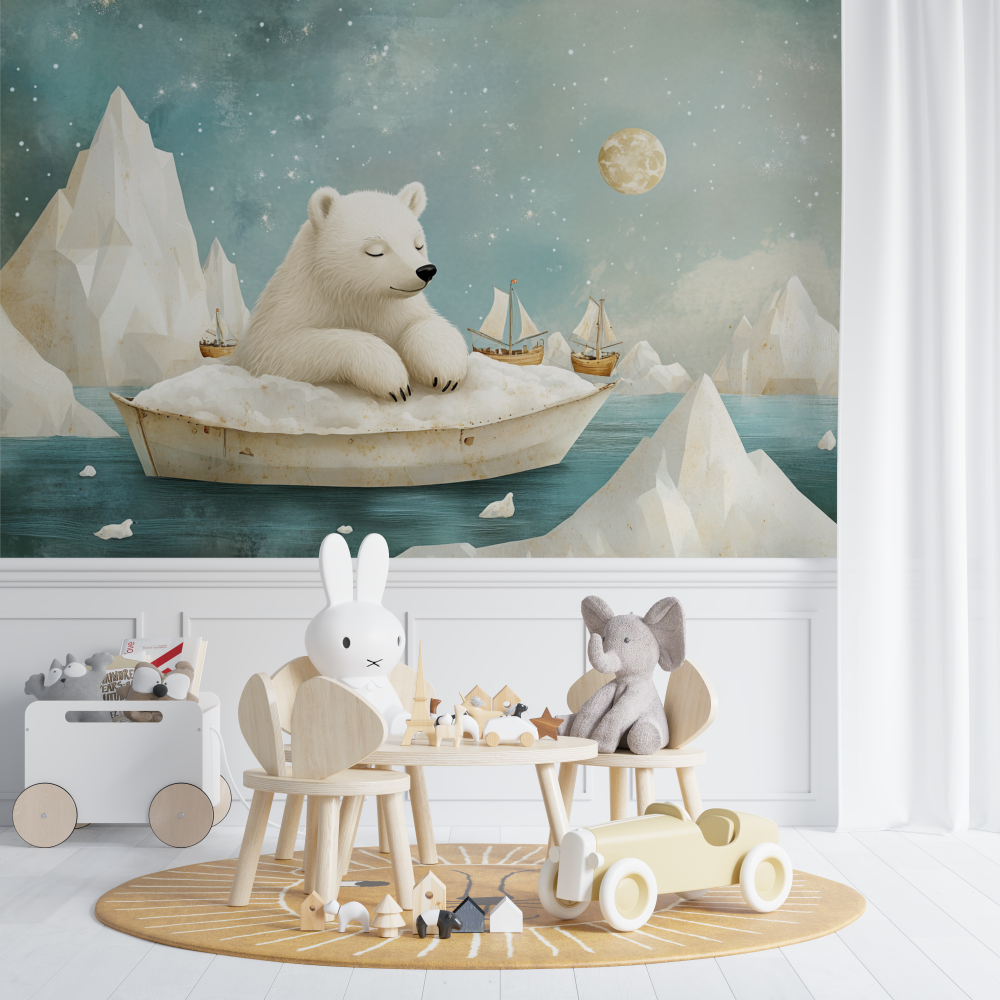 Papier peint marin banquise chambre de bebe