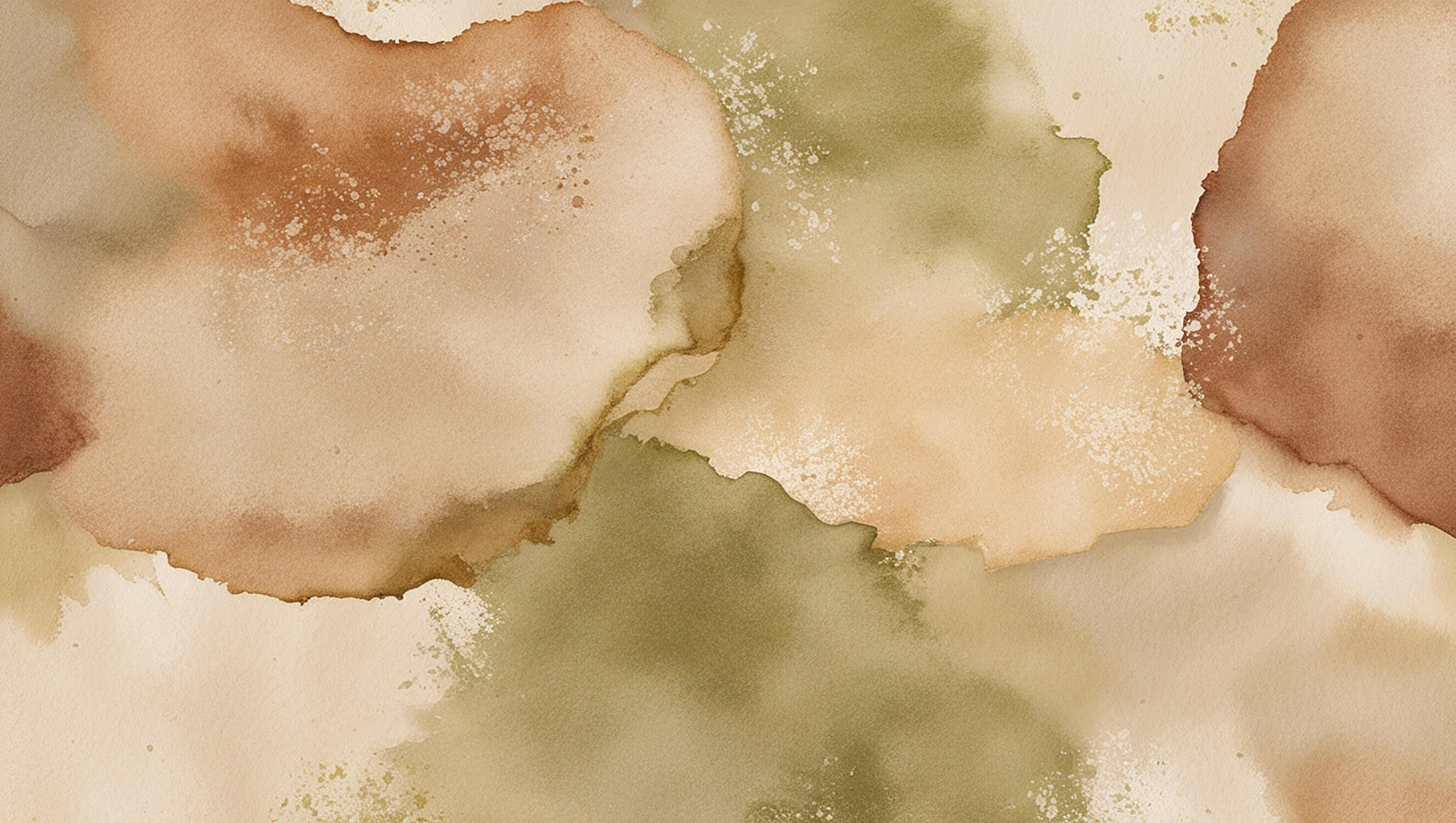 Papier Peint Aquarelle Marron Kaki