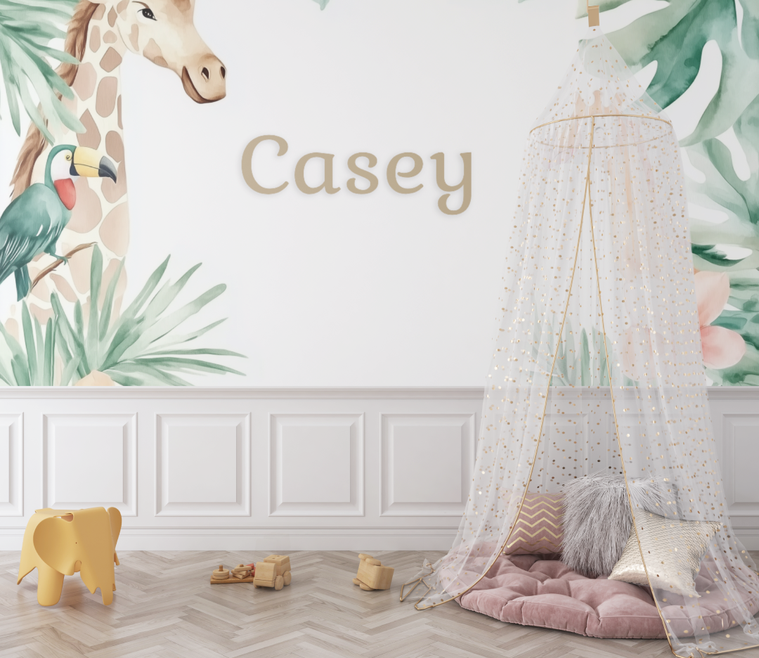 Papier peint prenom sur mesure bebe