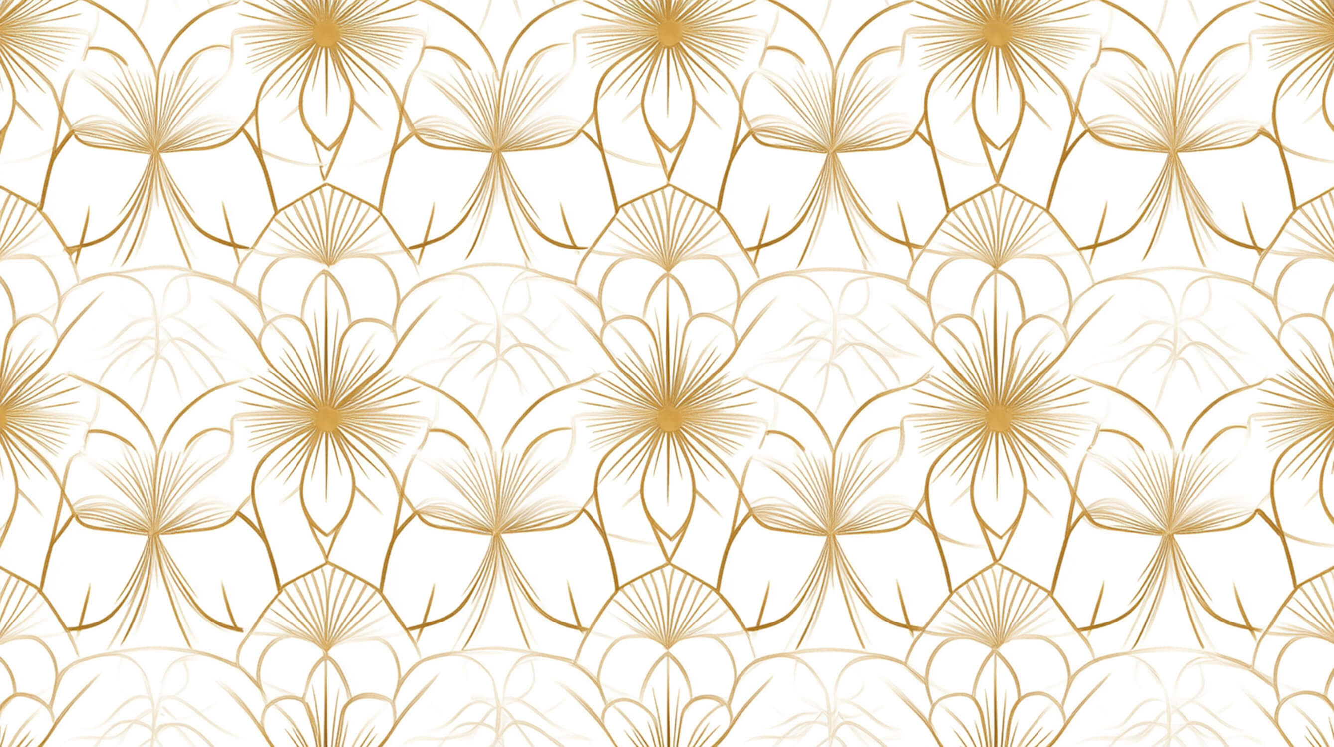 Papier Peint Doré Blanc