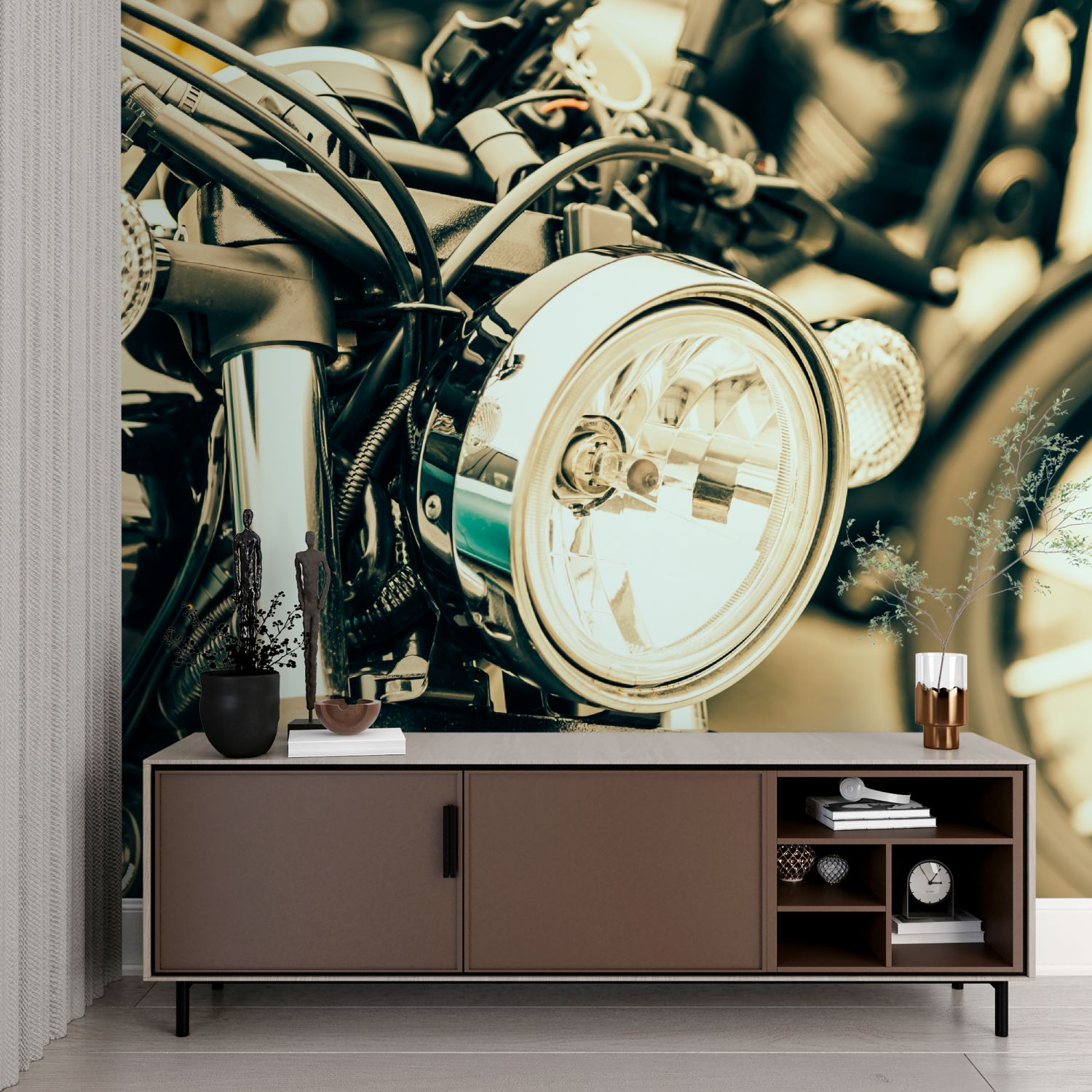 Papier peint moto harley davidson imprime