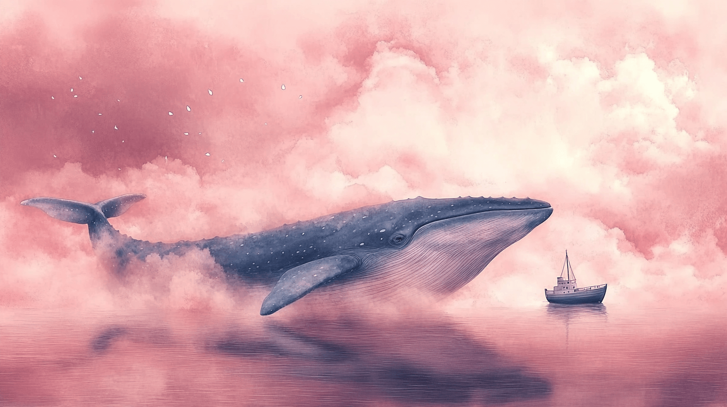 Papier Peint Baleine Et Bateau