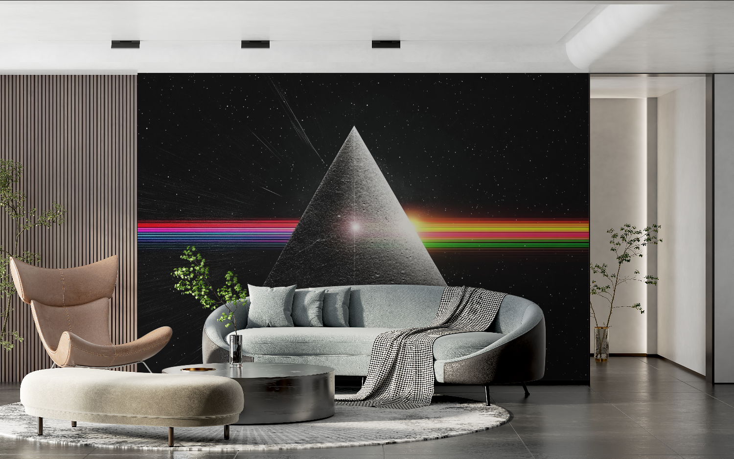 Papier peint pink floyd tendance 2024
