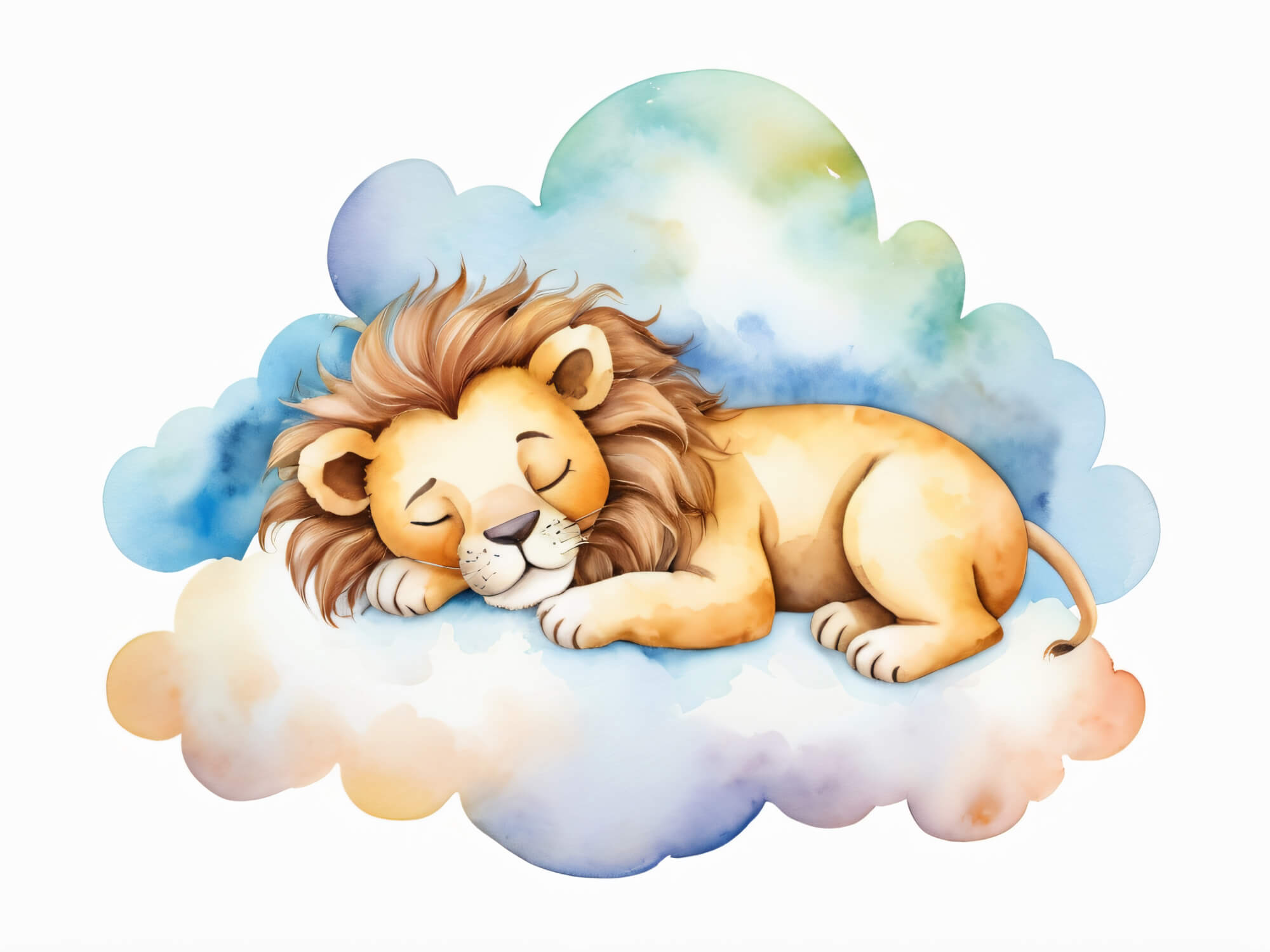 Papier Peint Lionceau Endormi