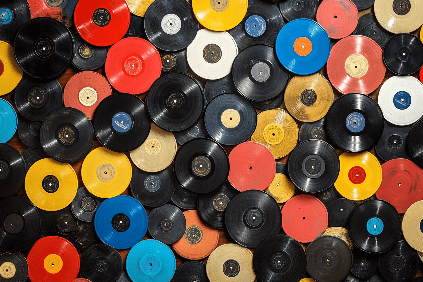 Papier Peint Disque Vinyl