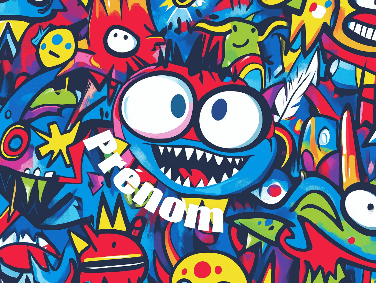 Papier Peint Garcon Graffiti Prénom