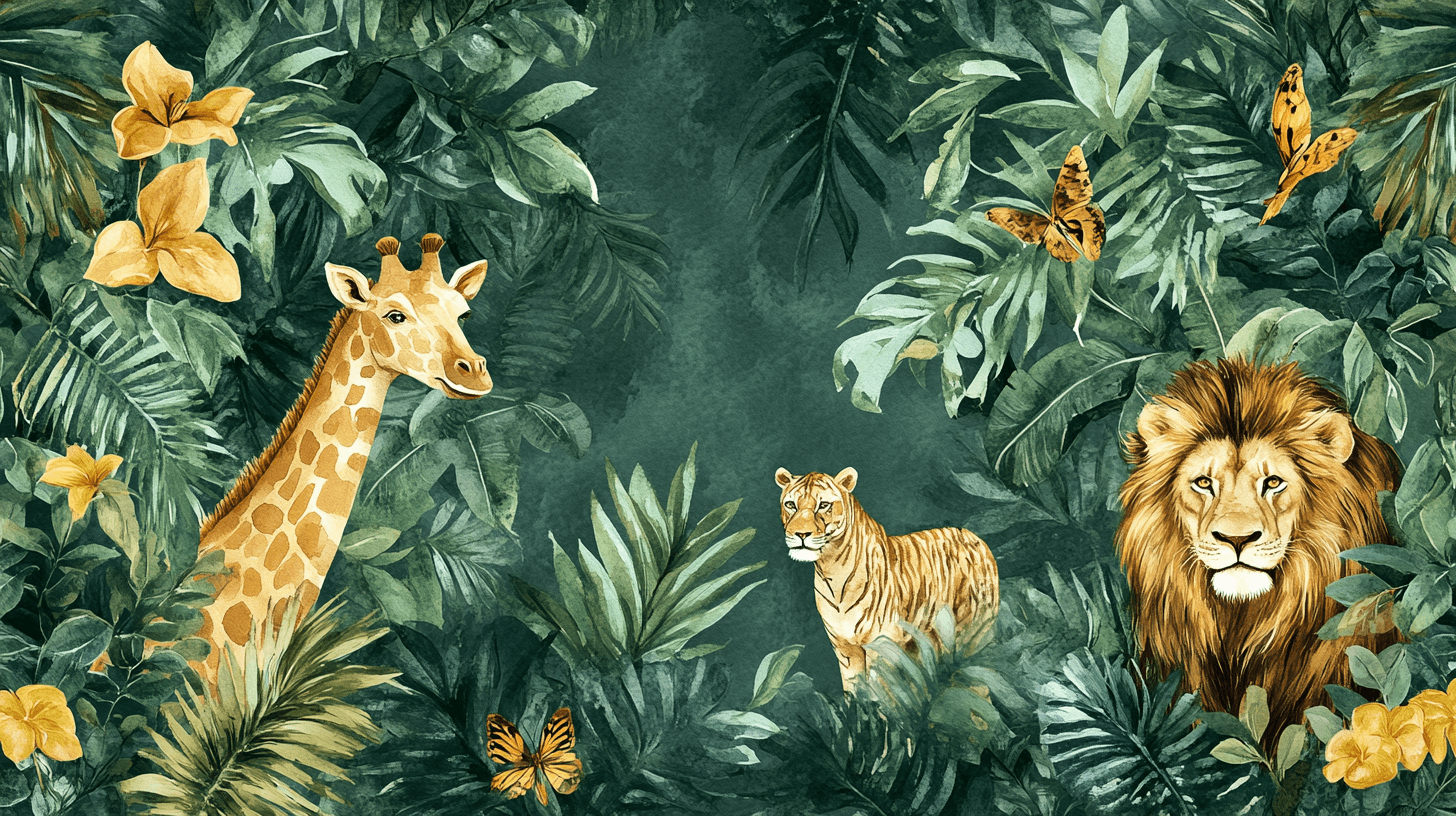 Papier Peint Richesse De La Jungle