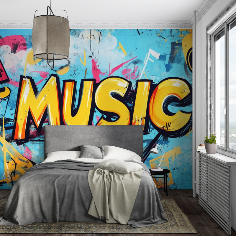 Papier peint cool graff piece ados