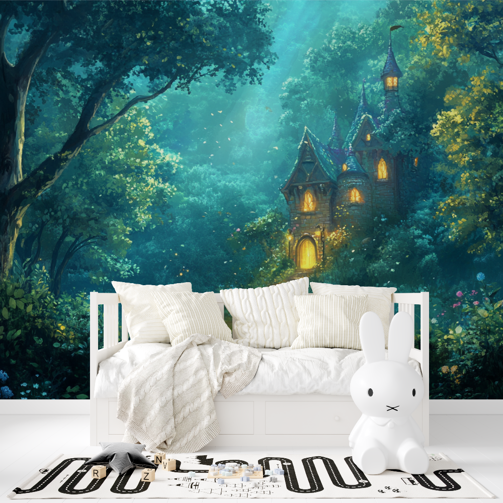 Papier peint princesse eveil de la foret tapisserie fille