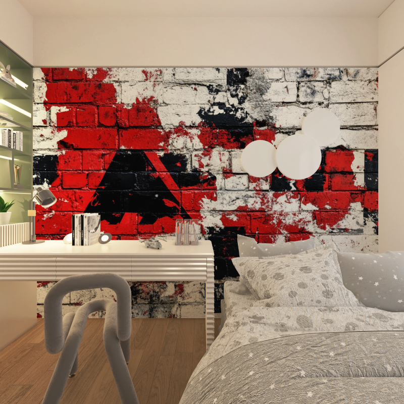Papier peint gamer good vibes univers chambre adolescents