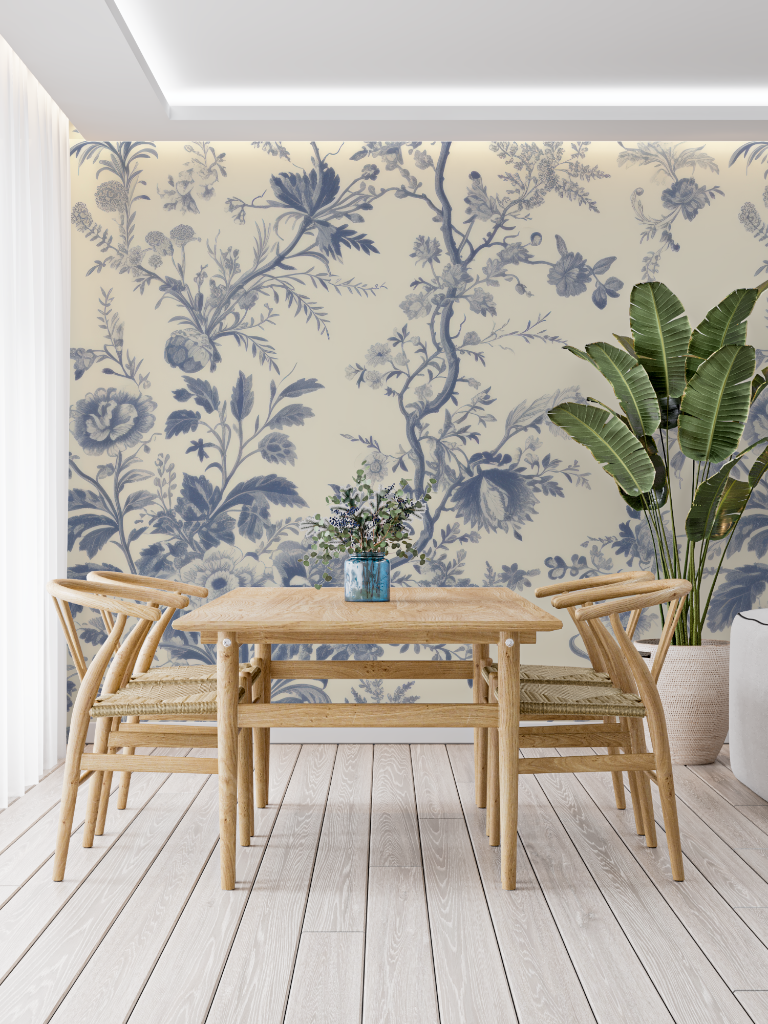 Papier Peint Toile De Jouy Mural - francais