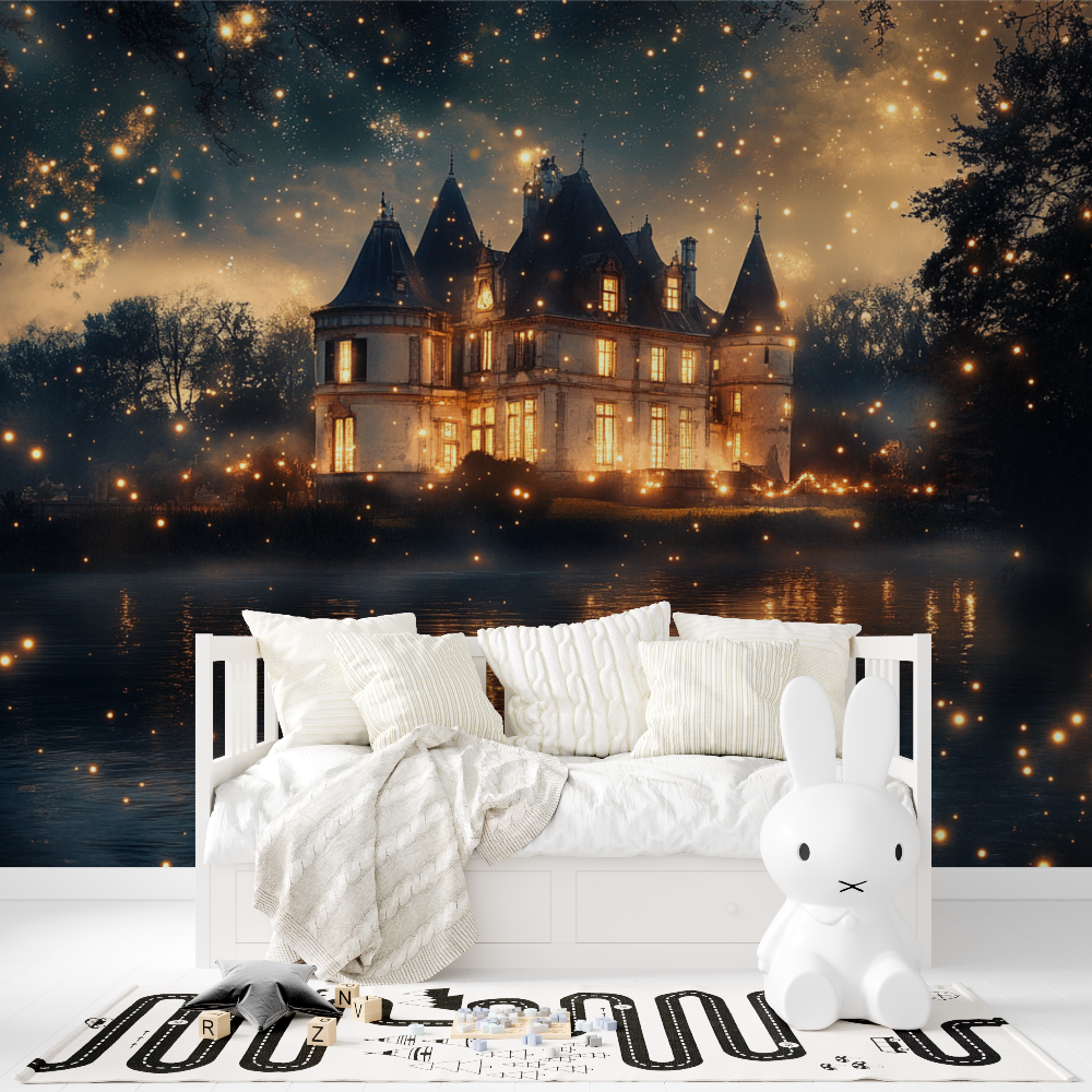 Papier peint princesse lueur enchantee tapisserie fille