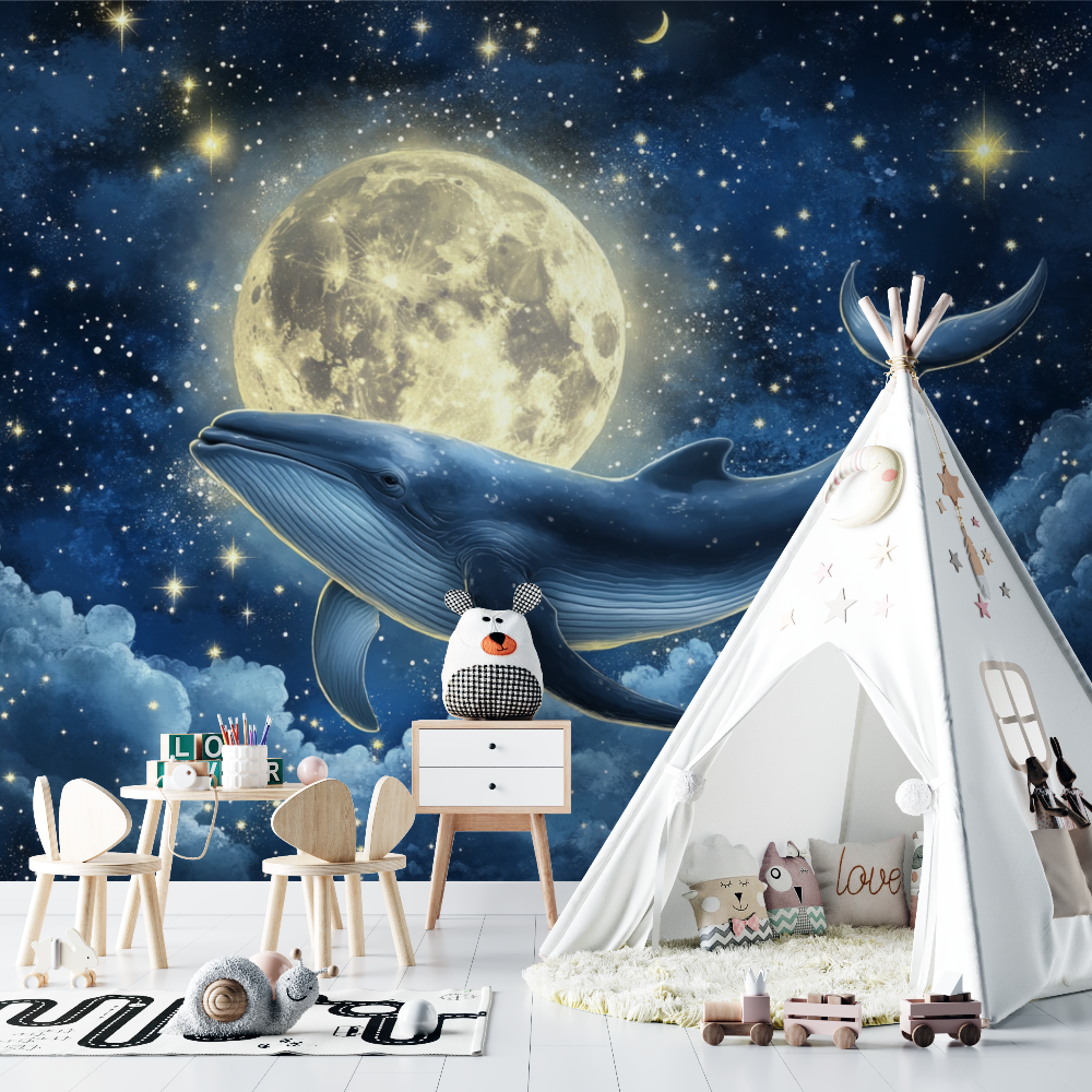 Papier peint marin monde etoile chambre bebe