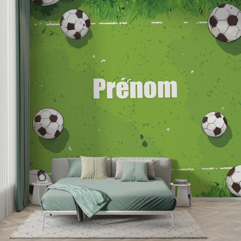 Papier peint personnalise au prenom murs